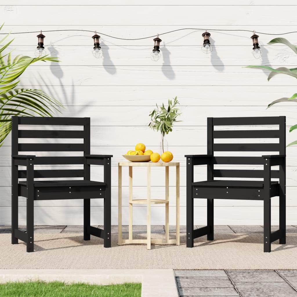 Twin Pine Wood Garden Chairs