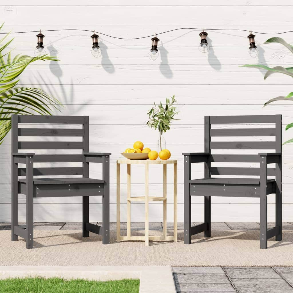 Twin Pine Wood Garden Chairs