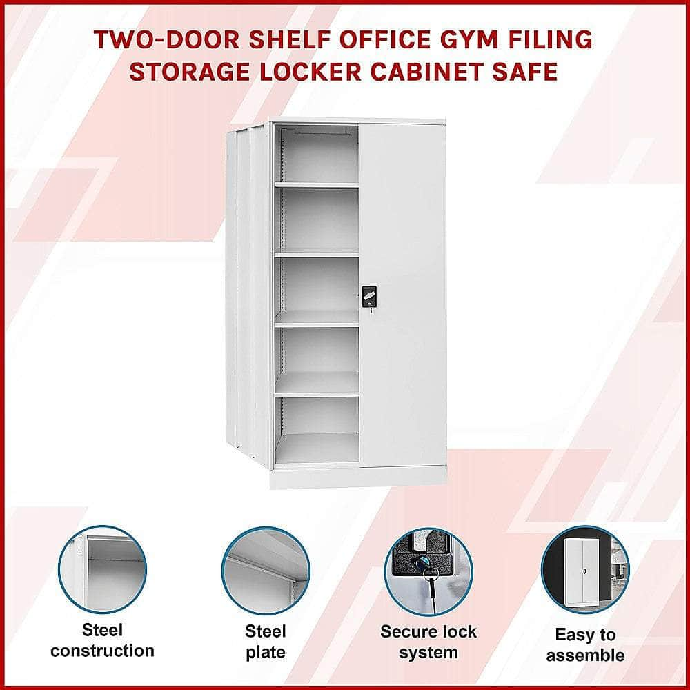 Two-Door Shelf Office Gym Filing Storage Locker