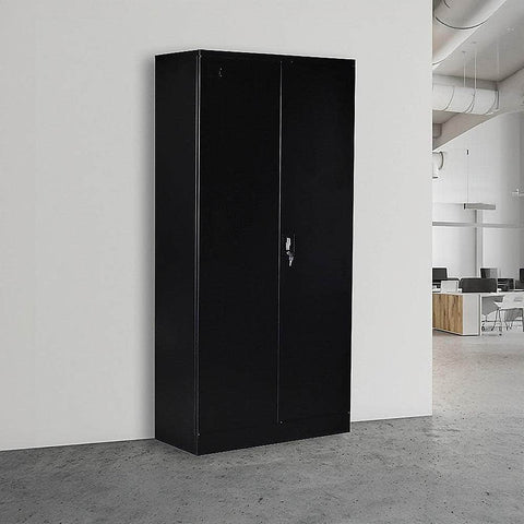 Two-Door Shelf Office Gym Filing Storage Locker Cabinet