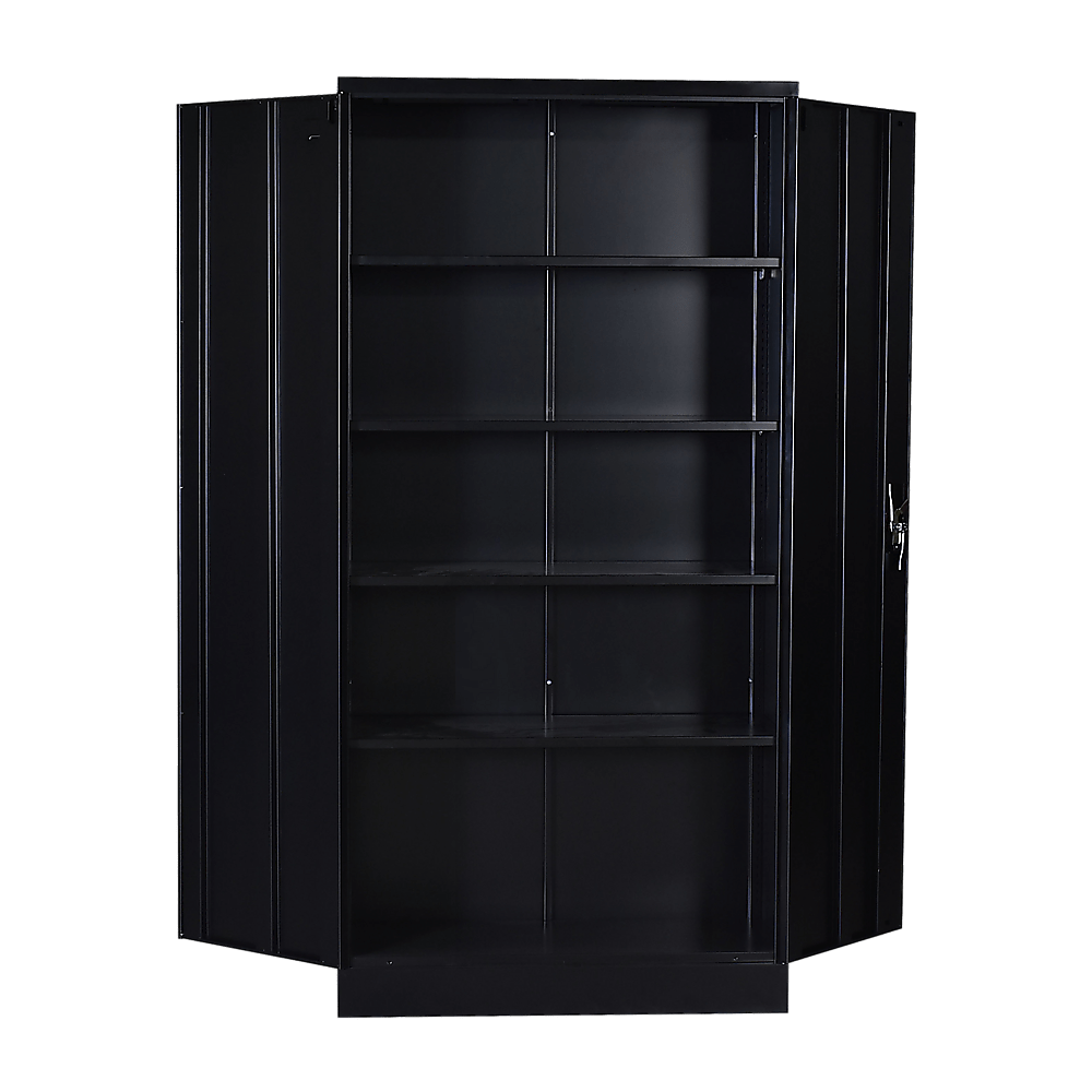 Two-Door Shelf Office Gym Filing Storage Locker Cabinet