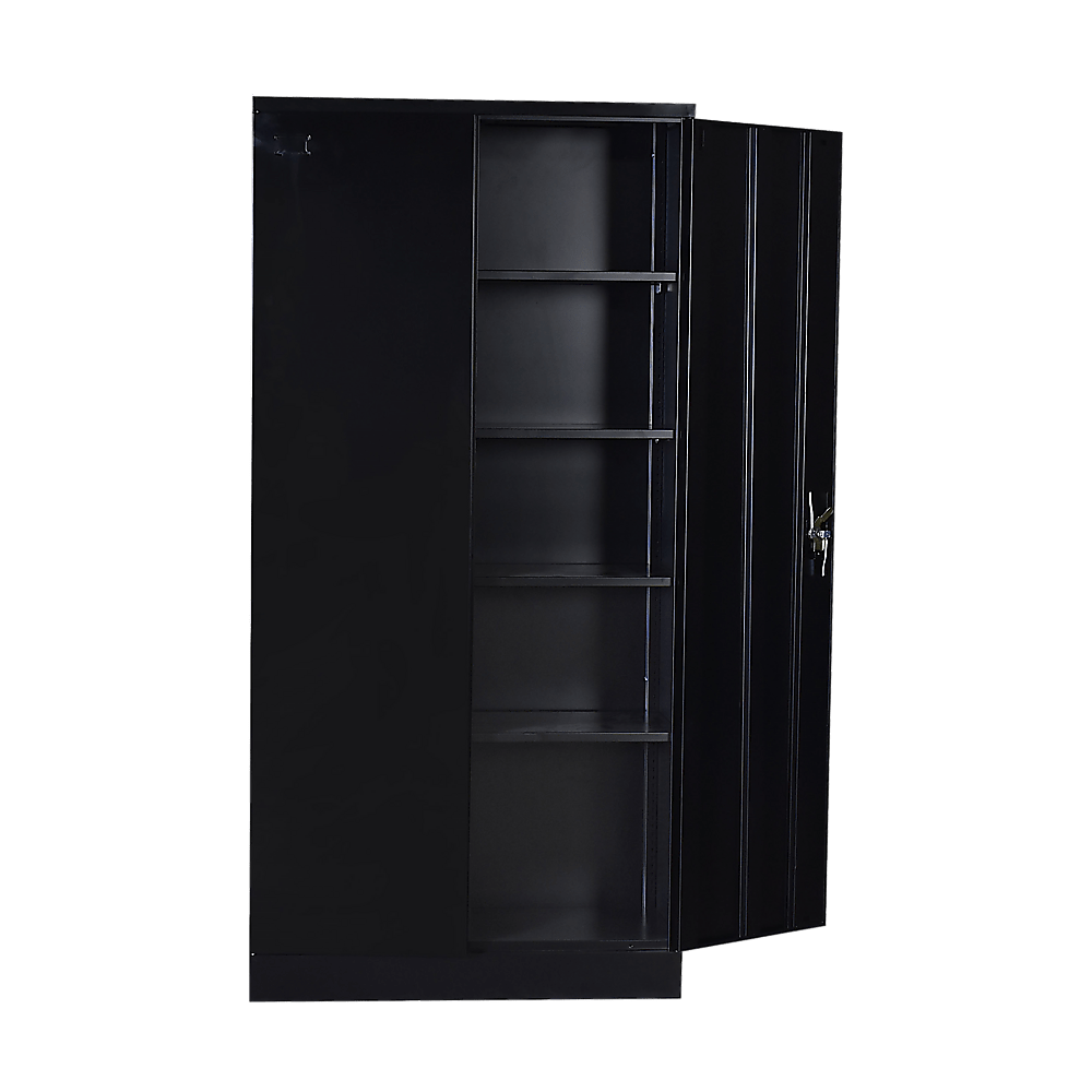 Two-Door Shelf Office Gym Filing Storage Locker Cabinet