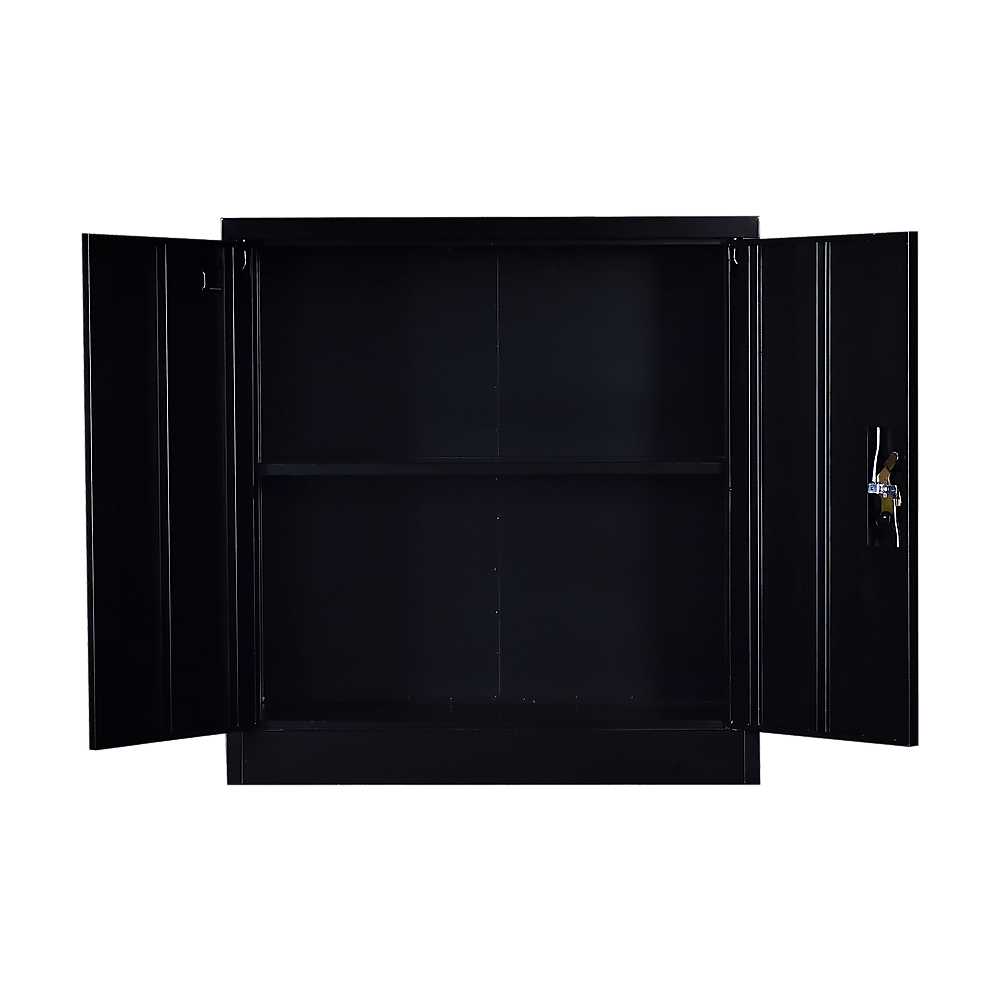 Two-Door Shelf Office Gym Filing Storage Locker Cabinet Safe