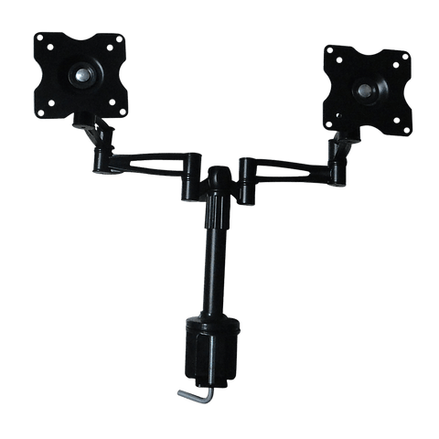 Two-Screen 10-25" Desk Monitor Tv Plasma Led Lcd Work Mount