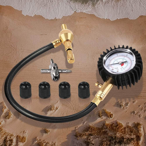 Tyre Deflater with Pressure Gauge Valve