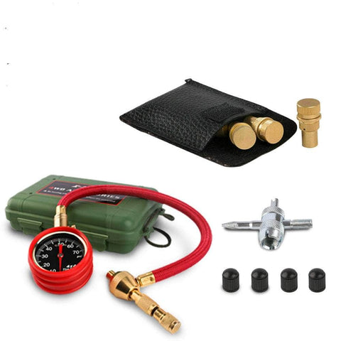 Tyre Deflators Tire Automatic 4WD Pressure Gauge 4 Brass Deflator