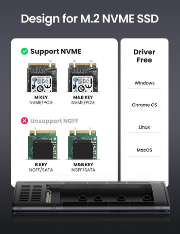 10902 M.2 Pcie Nvme Ssd Enclosure