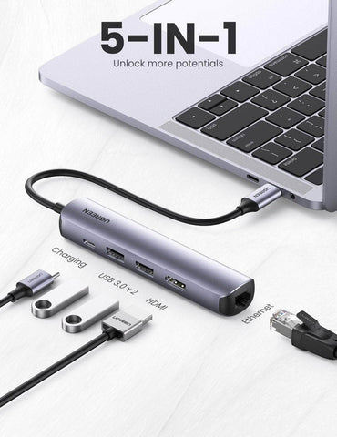 10919 Ultra Slim 5-In-1 Usb C Hub