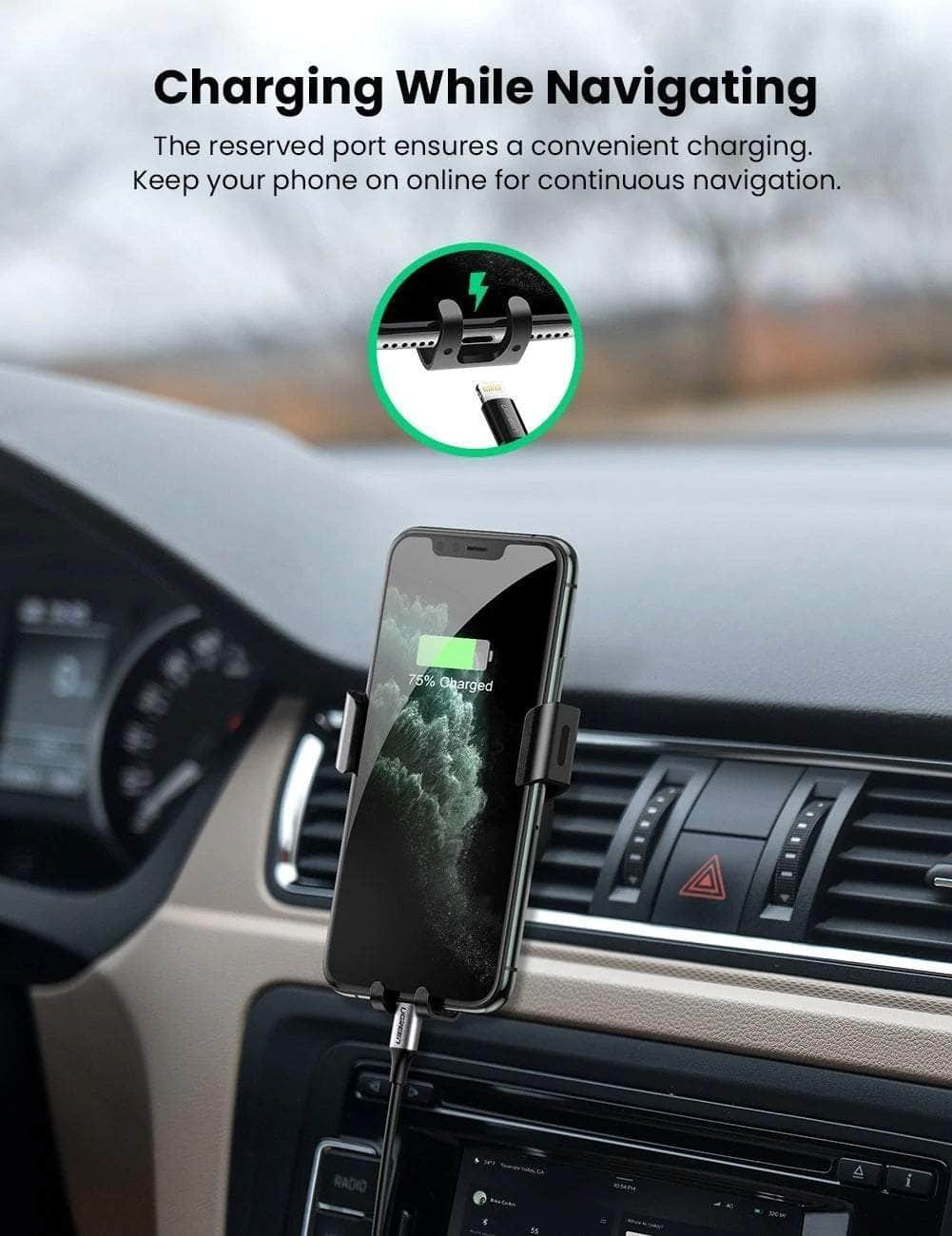 UGREEN 50564 Gravity Drive Car Mount