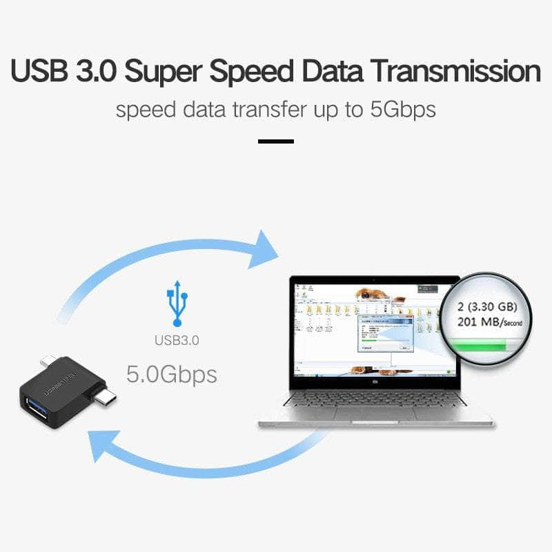 UGREEN Micro USB+ USB-C to USB 3.0 Adapter (30453)