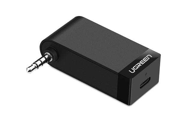 Ugreen Wireless Bluetooth 4.1 Music Audio Receiver Adapter With Mic & Batery - Black (30348)