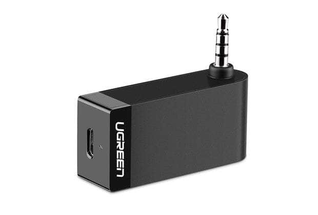 Ugreen Wireless Bluetooth 4.1 Music Audio Receiver Adapter With Mic & Batery - Black (30348)