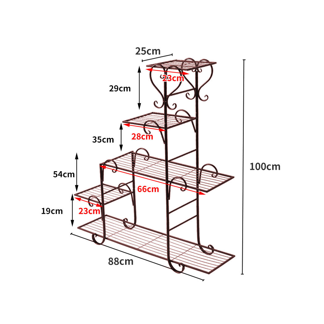 Plant Stand Outdoor Indoor Metal - Bronze