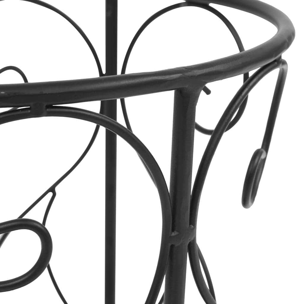 Umbrella Stand Vintage Style Metal Black