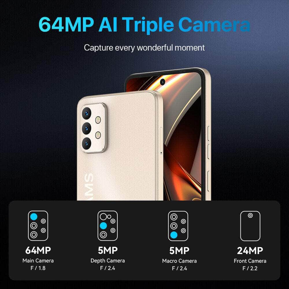 UMIDIGI A13 Pro Max 5G 12+256GB Dual SIM Android 12 Gold Black Unlocked Factory