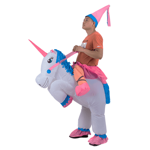 Unicorn Fancy Dress Inflatable Suit -Fan Operated Costume