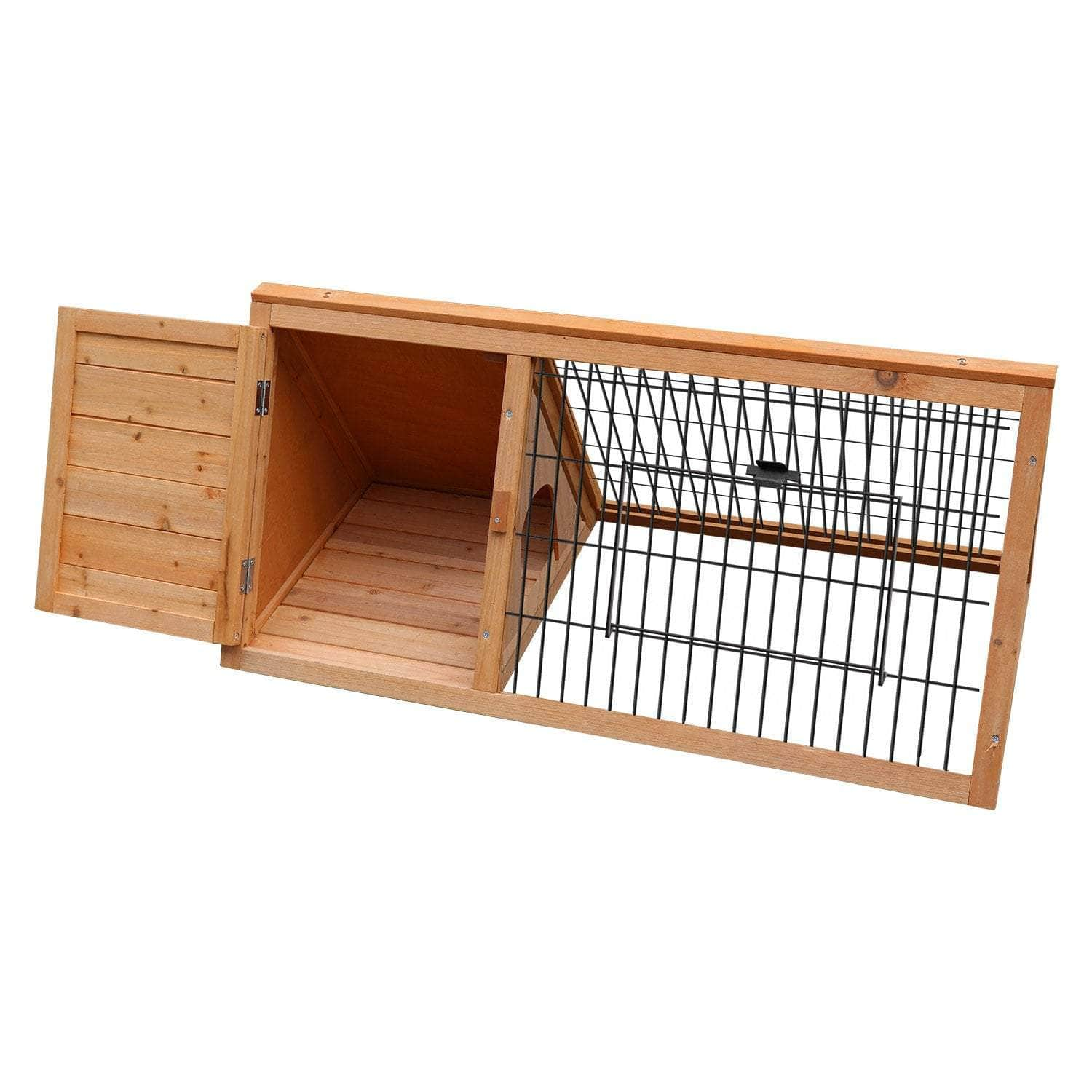 Unique Triangle Design Wooden Rabbit Hutch