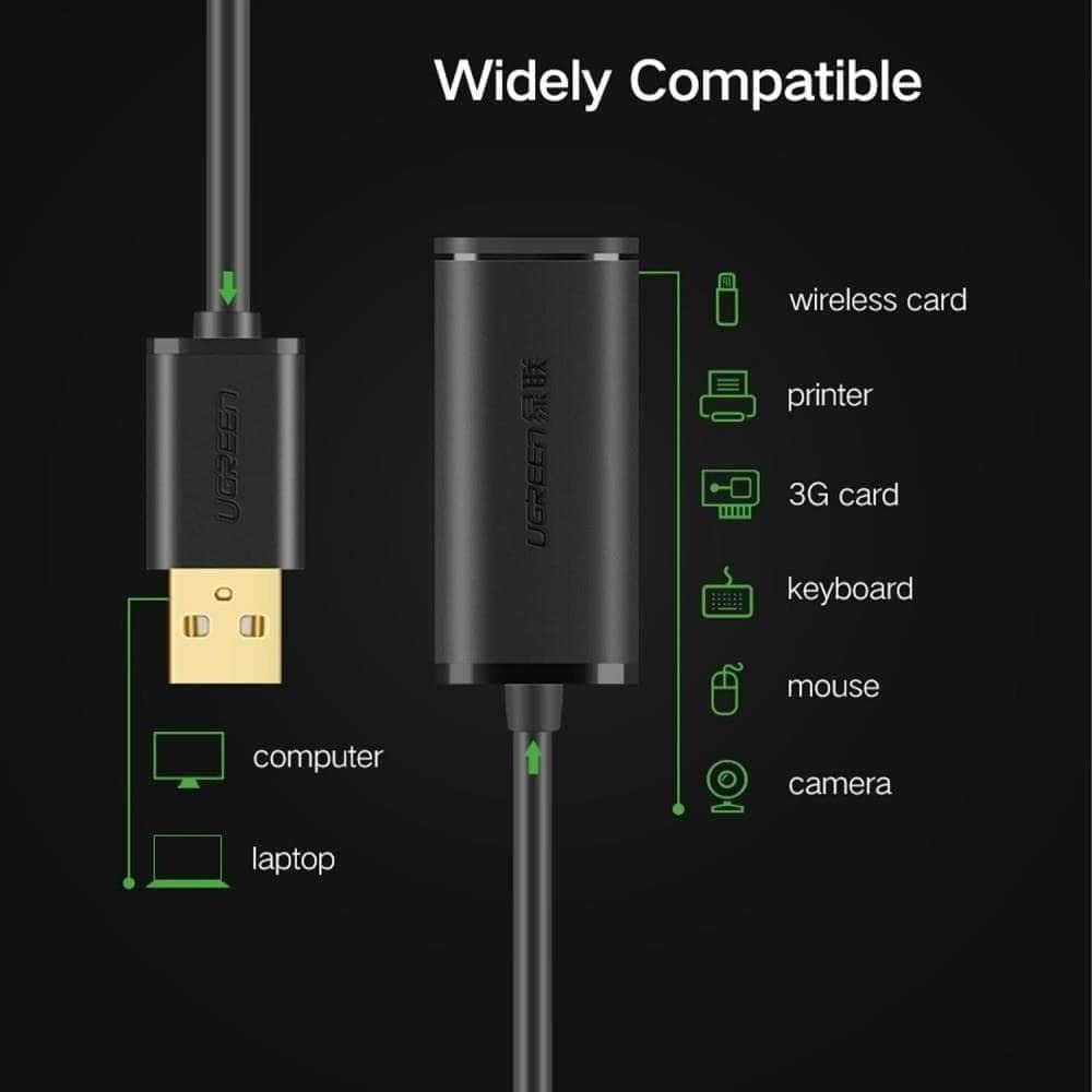 USB 2.0 Active Extension Cable with Chipset 10M