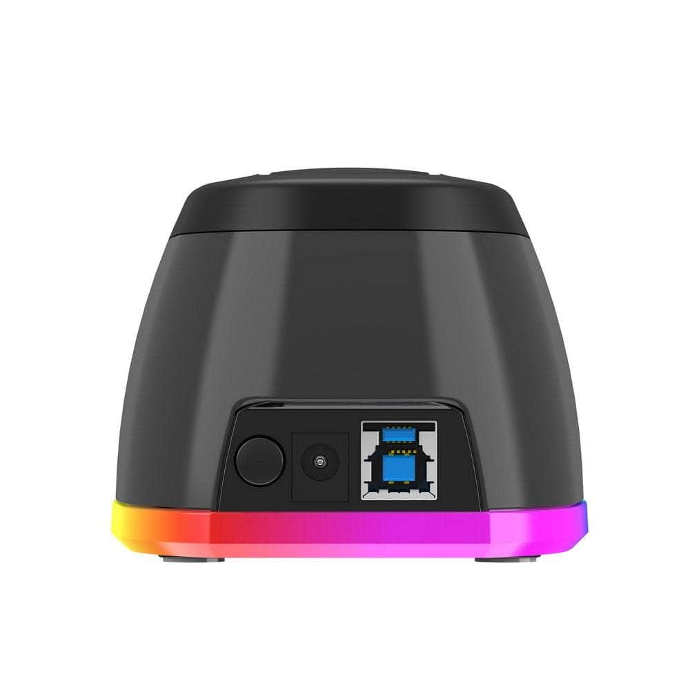 USB 3.0 Docking Station for 2.5 and 3.5 SATA Drive with RGB Lighting