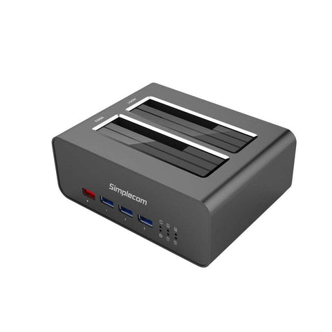 Usb 3.0 To Dual Sata Aluminium Docking Station 1 Port 2.1A Usb Charger