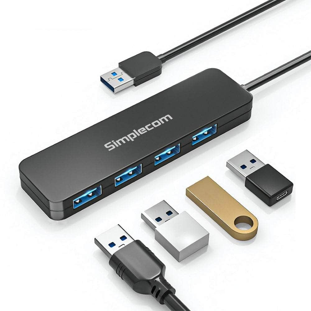 Usb 3.0 (Usb 3.2 Gen 1) Superspeed 4 Port Hub For Pc Laptop