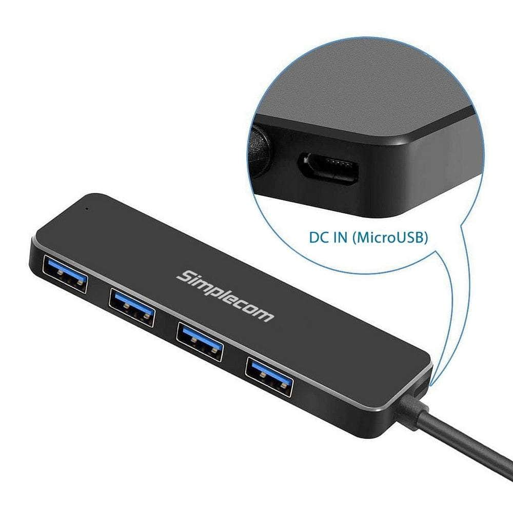 Usb 3.0 (Usb 3.2 Gen 1) Superspeed 4 Port Hub For Pc Laptop