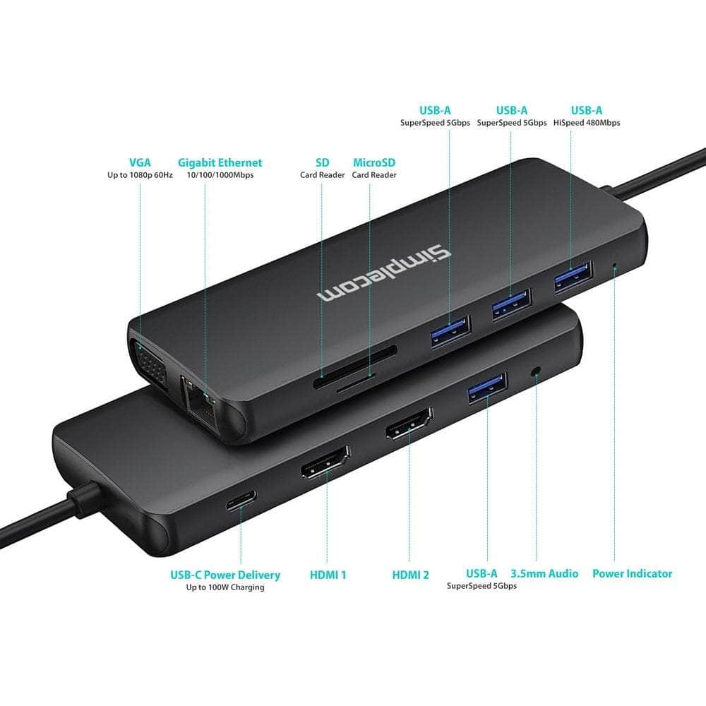 USB-C 12-in-1 Multiport Docking Station