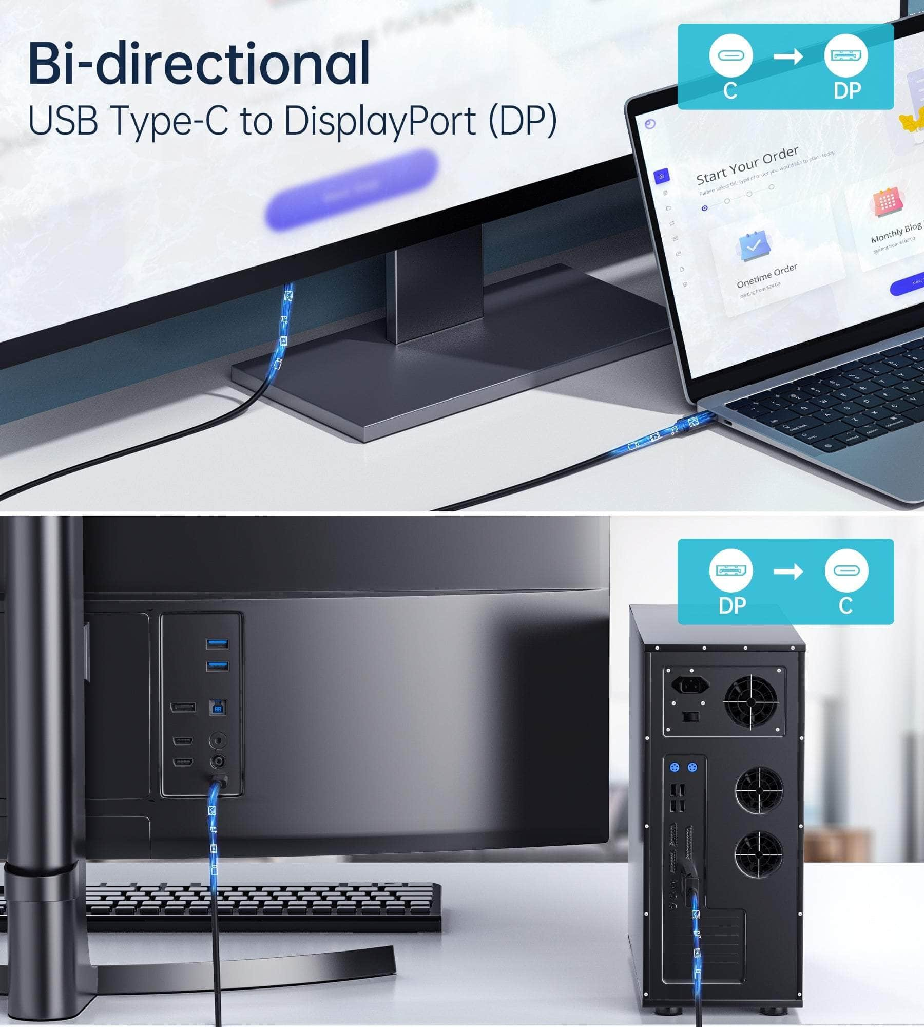 USB-C To DisplayPort Cable