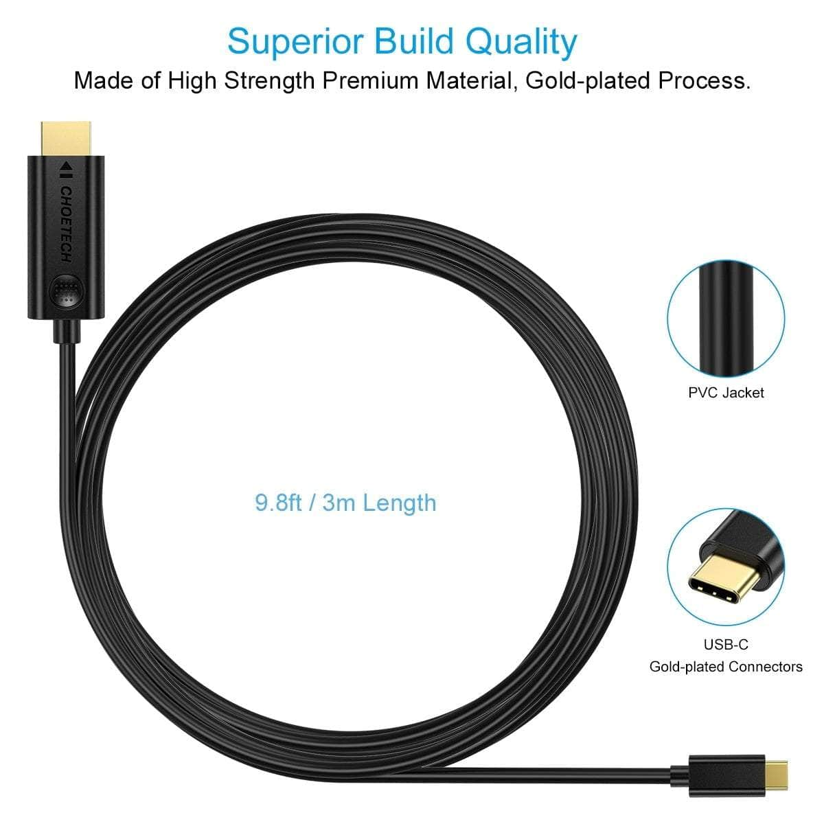 Usb-C To Hdmi Cable 3M