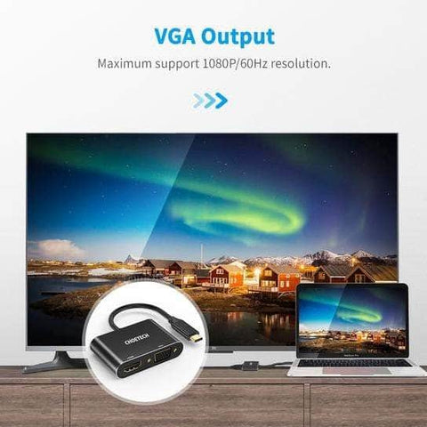 Usb-C To Hdmi Vga Adapter