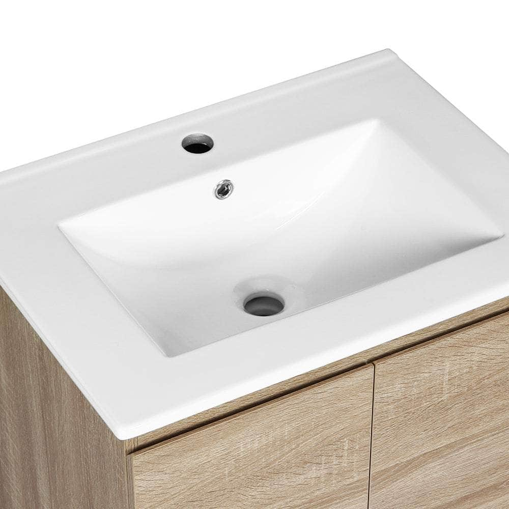 Vanity Unit 600mm with Basin Oak