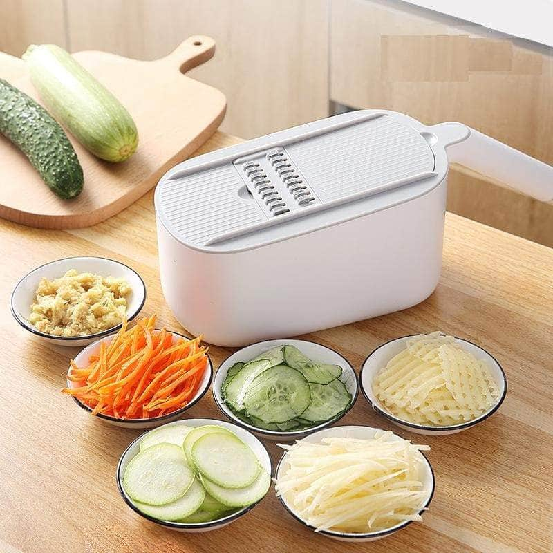 Vegetable Chopper Spiralizer & Slicer - Grey Home Use Cutter