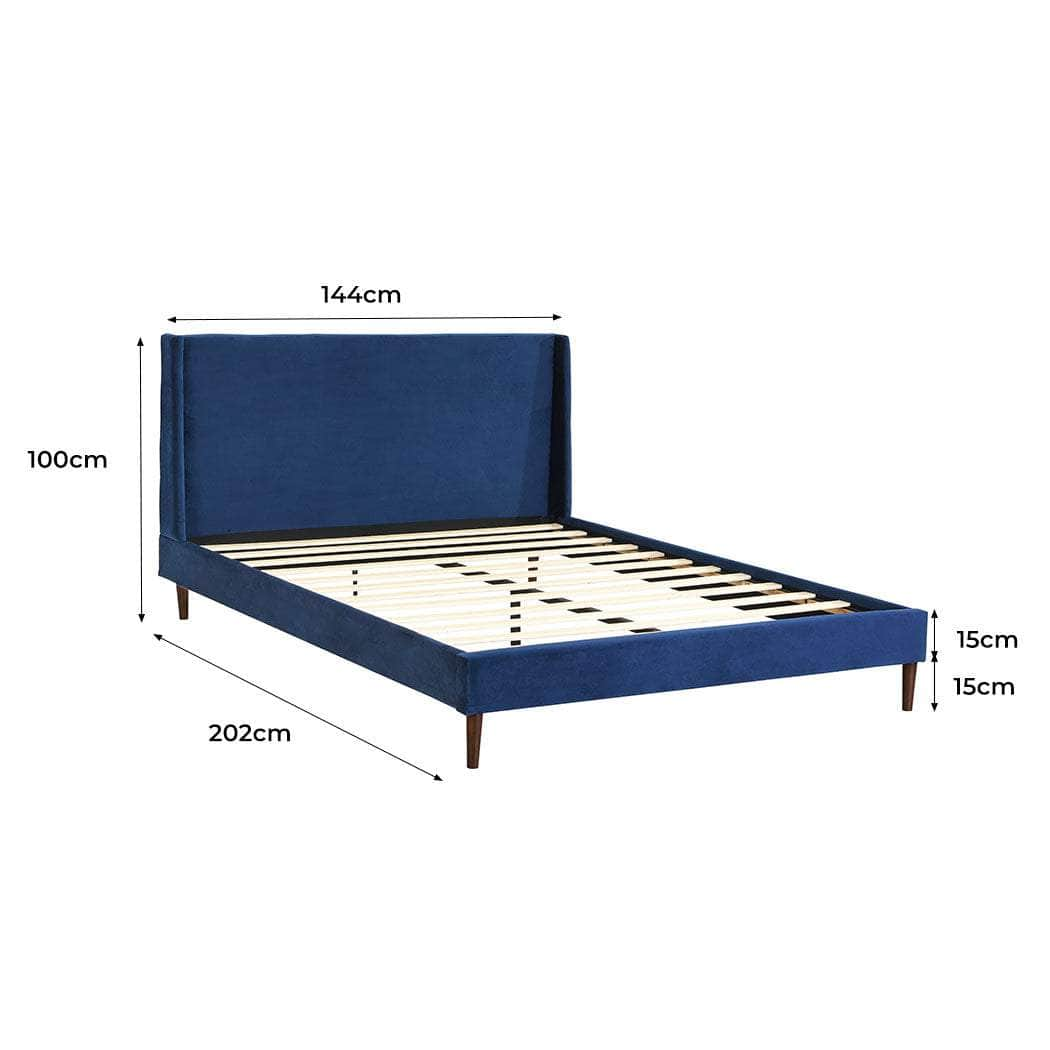 Velvet Bed Frame Double Size