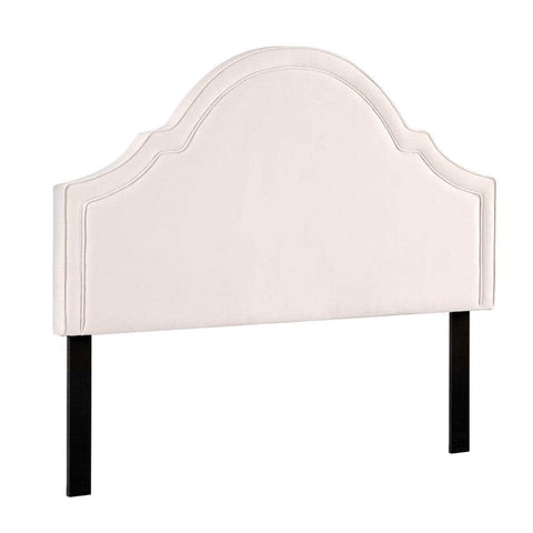 Velvet Bed Headboard Beige