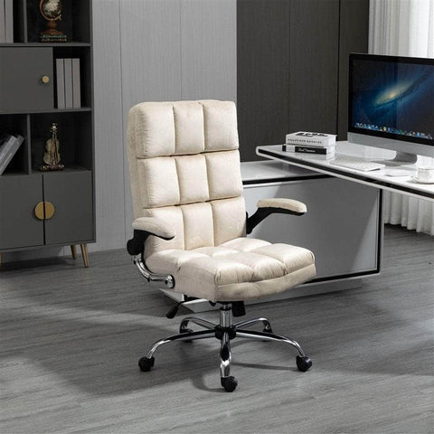 Velvet Home Ergonomic Swivel Adjustable Tilt Angle And Flip-Up Arms Office Chair