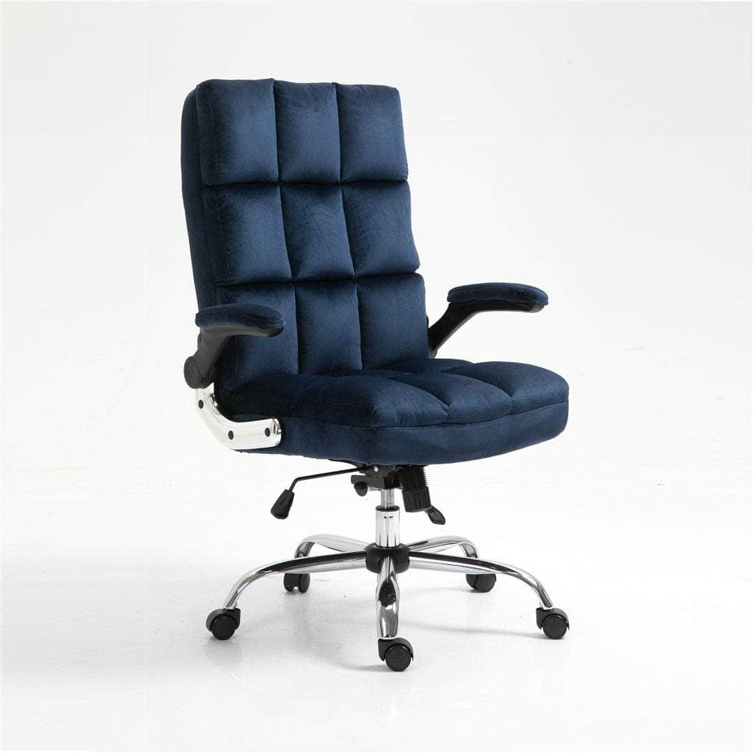 Velvet Home Ergonomic Swivel Adjustable Tilt Angle And Flip-Up Arms Office Chair