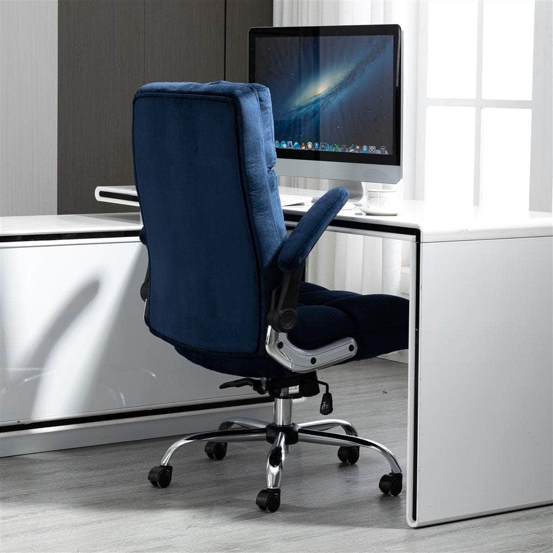 Velvet Home Ergonomic Swivel Adjustable Tilt Angle And Flip-Up Arms Office Chair