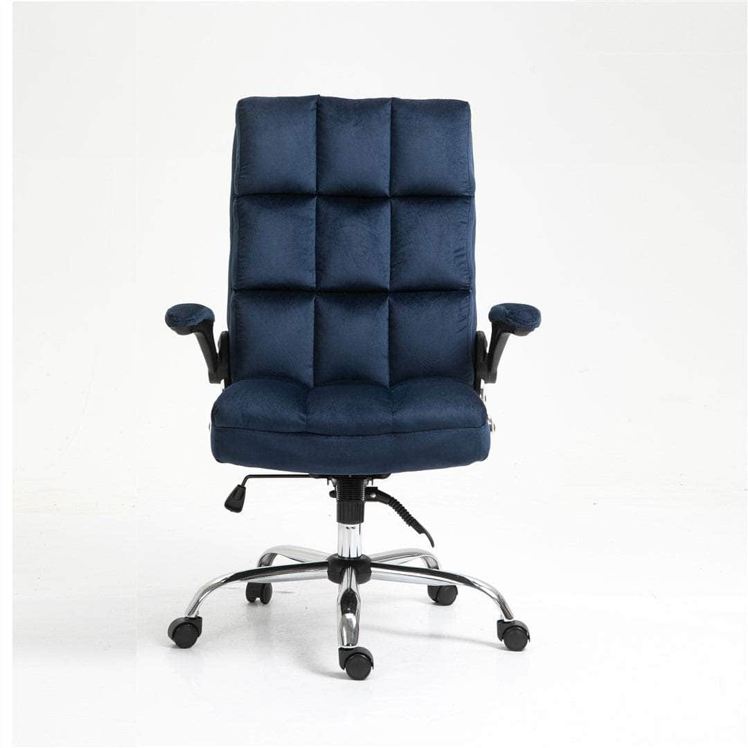 Velvet Home Ergonomic Swivel Adjustable Tilt Angle And Flip-Up Arms Office Chair