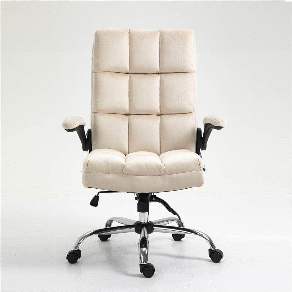 Velvet Home Ergonomic Swivel Adjustable Tilt Angle And Flip-Up Arms Office Chair