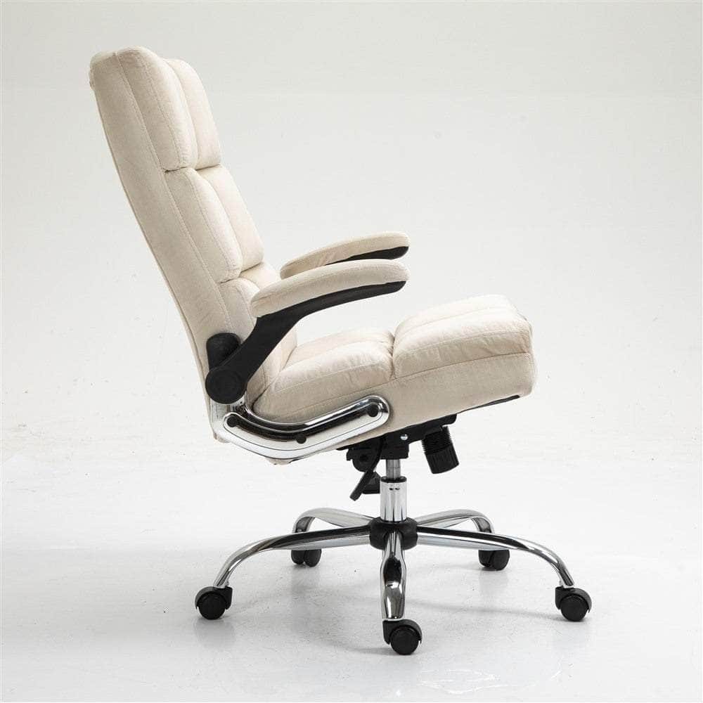 Velvet Home Ergonomic Swivel Adjustable Tilt Angle And Flip-Up Arms Office Chair