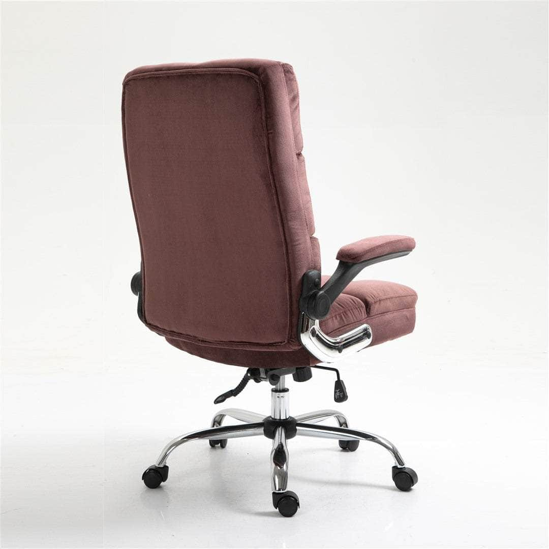 Velvet Home Ergonomic Swivel Adjustable Tilt Angle And Flip-Up Arms Office Chair