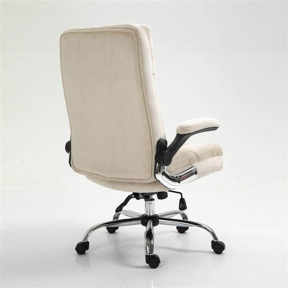 Velvet Home Ergonomic Swivel Adjustable Tilt Angle And Flip-Up Arms Office Chair