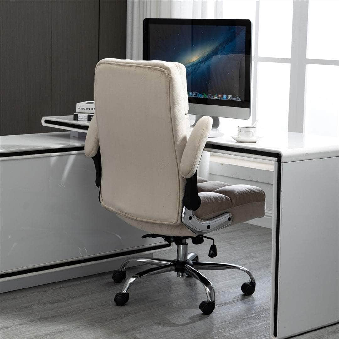 Velvet Home Ergonomic Swivel Adjustable Tilt Angle And Flip-Up Arms Office Chair