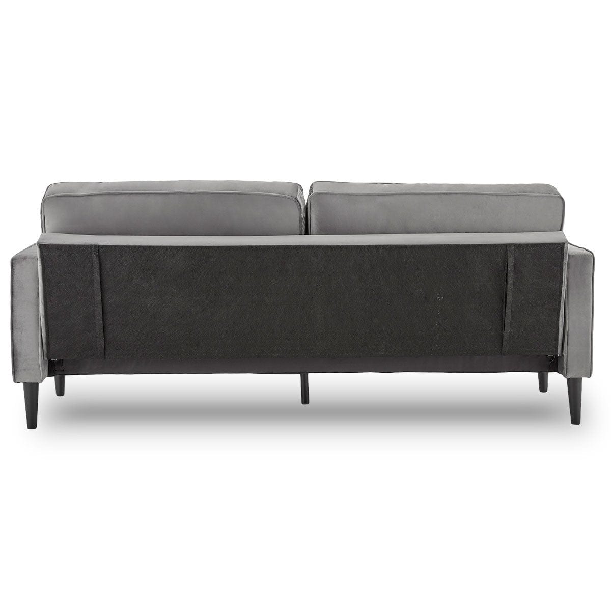 Velvet Sofa Bed Couch Furniture Lounge Suite Seat Grey