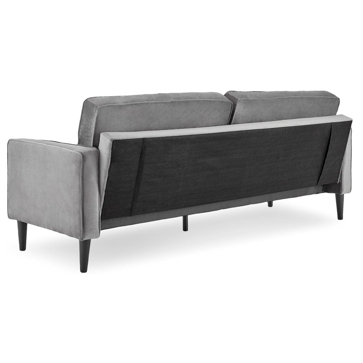 Velvet Sofa Bed Couch Furniture Lounge Suite Seat Grey