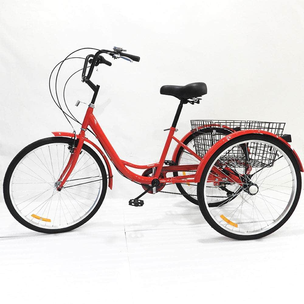 Versatile 26-Inch Adult Tricycle - 7-Speed with Lock Tool