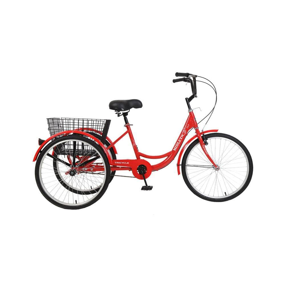 Versatile 26-Inch Adult Tricycle - 7-Speed with Lock Tool