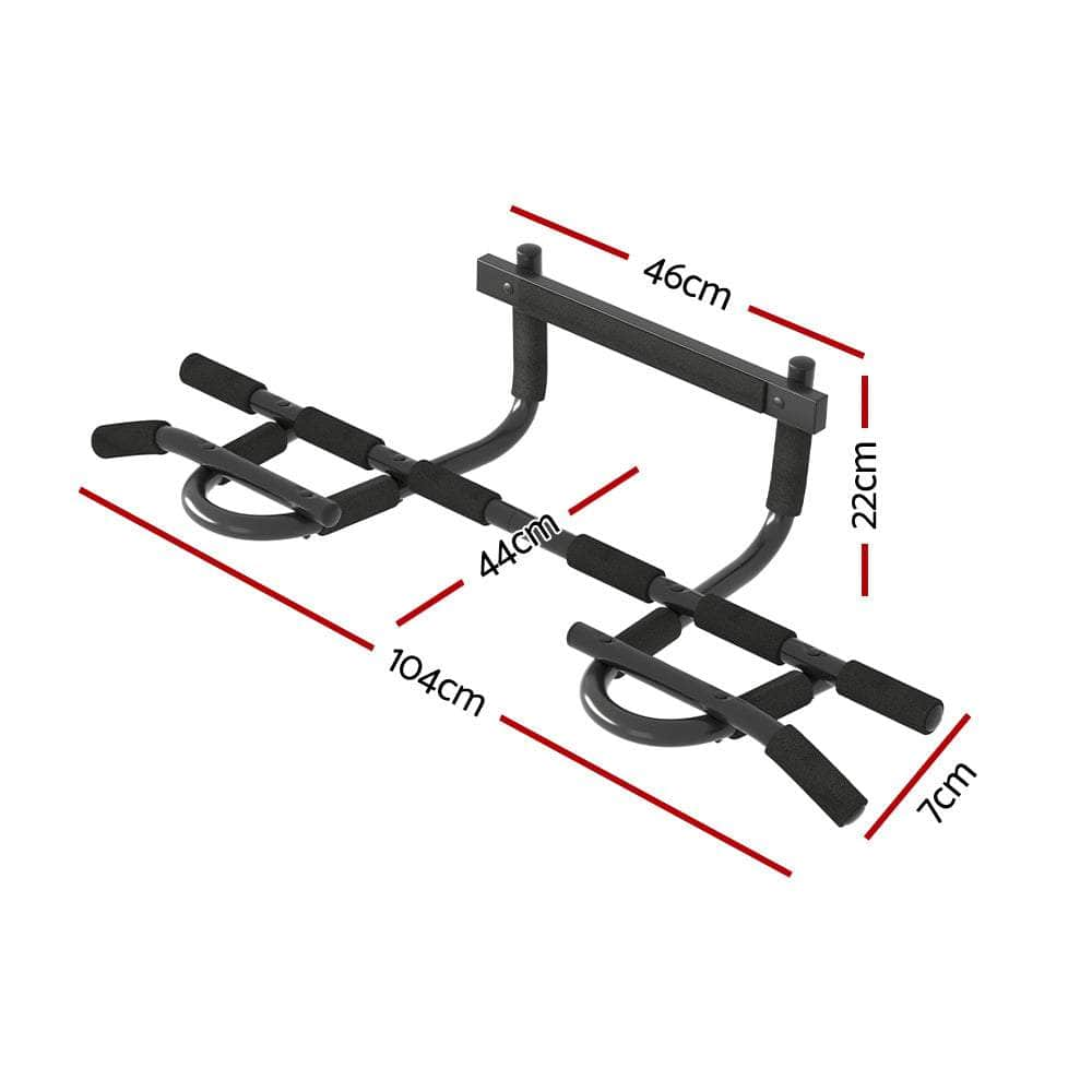 Versatile Adjustable Doorway Chin-Up Bar with Level Meter