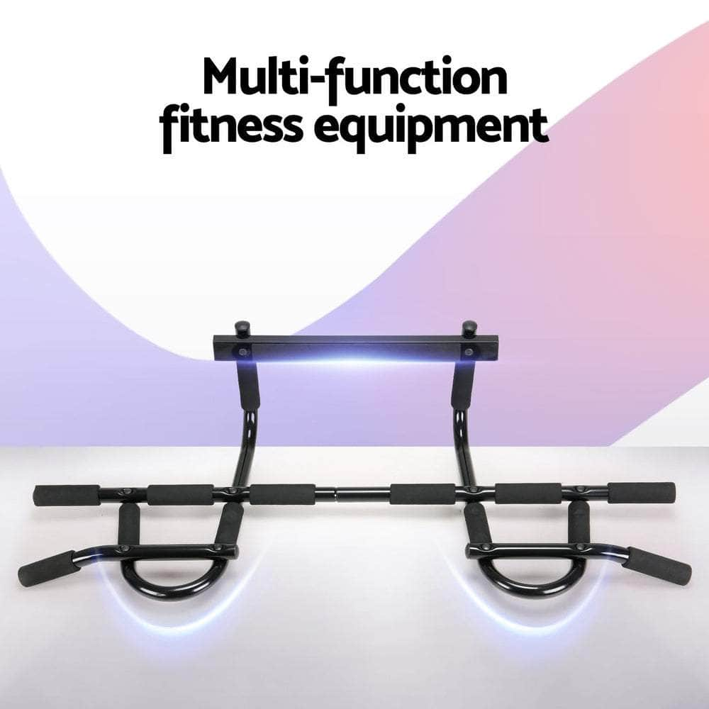 Versatile Adjustable Doorway Chin-Up Bar with Level Meter