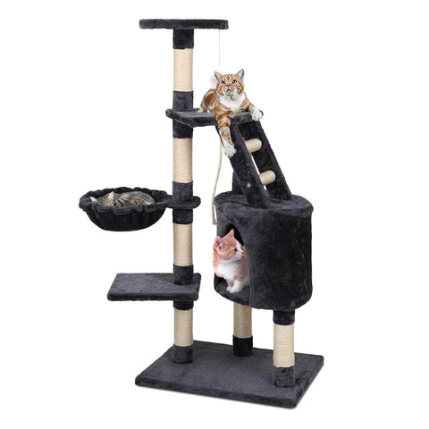 Versatile Cat Tree Tower with Scratching Posts - 120cm